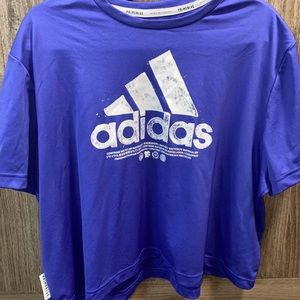 ADIDAS XL cropped workout tee